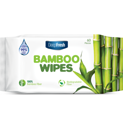 Deep Fresh Wet Wipes  Bamboo 60pcs 1x12
