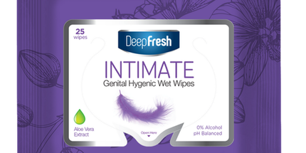 Deep Fresh Wipes Genital Hygenic Aloevera Intimate  23pcs 12 PACKS