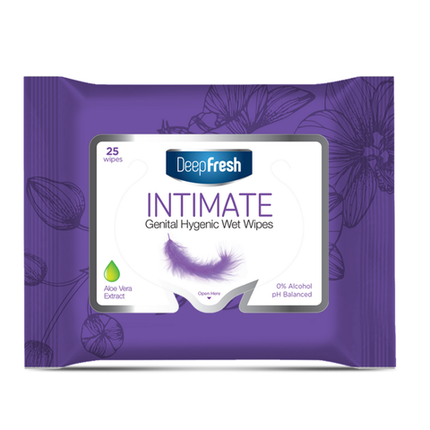 Deep Fresh Wipes Genital Hygenic Aloevera Intimate  23pcs 12 PACKS