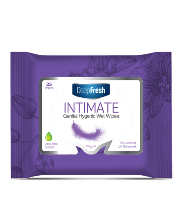 Deep Fresh Wipes Genital Hygenic Aloevera Intimate  23pcs 12 PACKS