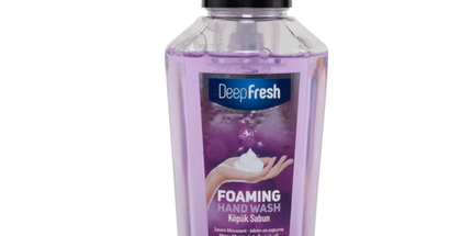Deep Fresh Hand Soap Foam Amethyst, 12 bottles of 400ml – gentle and luxurious foaming hand soap with elegant amethyst fragrance that leaves hands soft and refreshed
