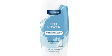 Deep Fresh Shower Gel Extracted Feel Power, 12 bottles of 400ml – energizing and refreshing body wash with a masculine scent for clean and revitalized skin