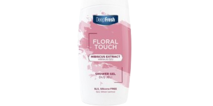 Deep Fresh Shower Gel Extracted Floral Touch, 12 bottles of 400ml – gentle moisturizing body wash with a fresh floral fragrance for soft and smooth skin