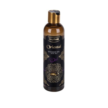 Deep Fresh Shower Gel Oriental Oud, 12 bottles of 400ml – moisturizing body wash with long-lasting oriental oud fragrance