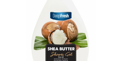 Deep Fresh Shower Gel Shea Butter, 12 bottles of 1000ml – moisturizing and nourishing body wash enriched with shea butter for soft, smooth skin