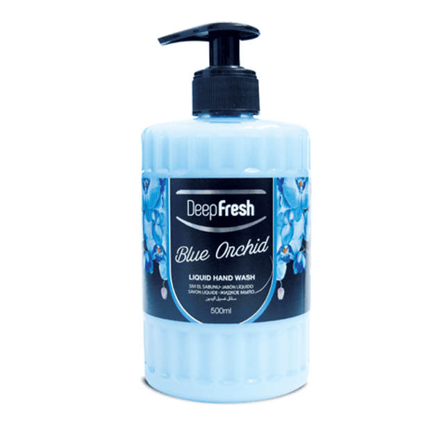 Deep Fresh Hand Soap Romance Liquid Blue Orchid 12x500ml - Deep Fresh UK