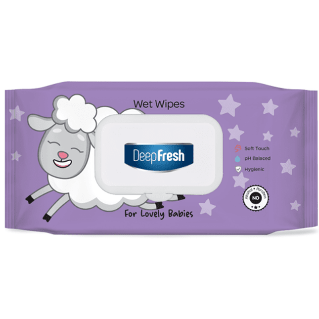 Deep Fresh Wet Wipes Lovely Baby Little Lamb 24x72pcs - Deep Fresh UK