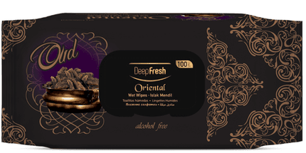 Deep Fresh Wet Wipes Oud - 100pcs x 24 Pack Case - Wholesale Cologne Wipes UK | Ethnic Supermarkets, Barbershops, Hospitality
