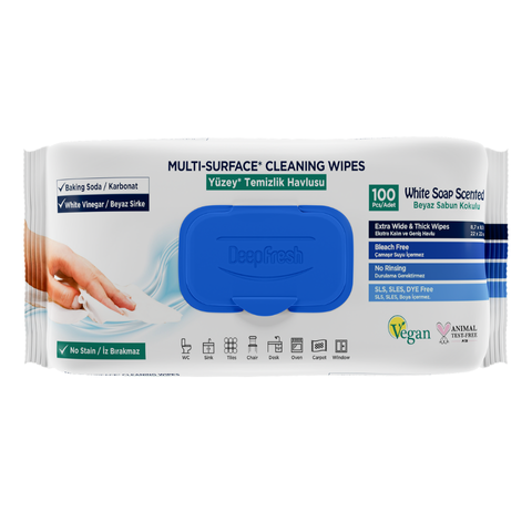Deep Fresh Multi Surface Cleaning Wet Wipes 12 Packs x 100 Pcs